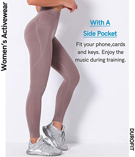 DUROFIT Leggins Deportivos Baratos Pantalones Deportivos de Mujer de Cintura Alta Leggings para Running Fitness Yoga Leggings