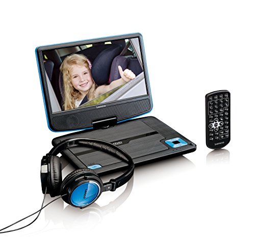 DVD Portátil 9" LENCO DVP-910BU Color Azul, USB, Auriculares, Mando