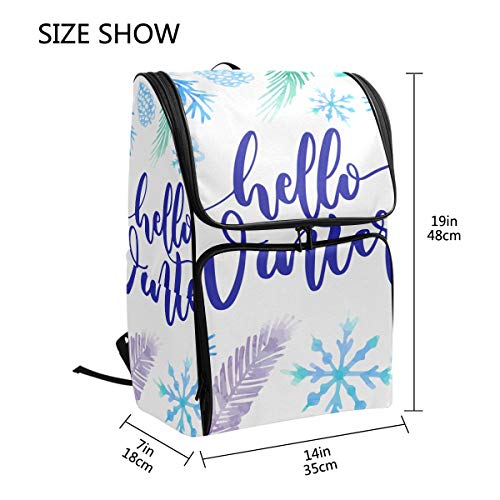 DXG1 - Mochila para Mujer, Hombre, Adolescente, niña, Hola para Invierno, Bolso de Moda, Bolsa de Viaje, Colegio, Casual, para Regreso a casa, Suministros de Gran Capacidad