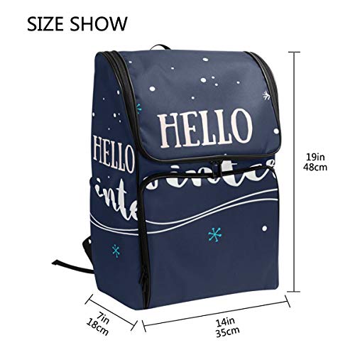 DXG1 - Mochila para Mujer, Hombre, Adolescente, niña, Hola para Invierno, Bolso de Moda, Bolsa de Viaje, Colegio, Casual, para Regreso a casa, Suministros de Gran Capacidad