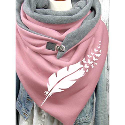 Eaylis Bufandas Las Mujeres De La Moda Que Imprimen El BotóN del Abrigo Suave Ocasionales Calientes Chales Caliente Mantas Cozy Pashmina Bufanda Larga TartáN Enrejado MantóN MulticolorAFree Size