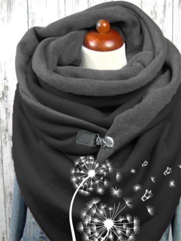 Eaylis Bufandas Las Mujeres De La Moda Que Imprimen El BotóN del Abrigo Suave Ocasionales Calientes Chales Caliente Mantas Cozy Pashmina Bufanda Larga TartáN Enrejado MantóN MulticolorAFree Size