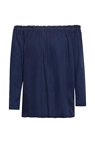 edc by Esprit 039CC1F017 Blusas, 405/azul Oscuro, M para Mujer