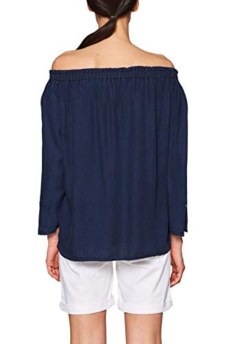 edc by Esprit 039CC1F017 Blusas, 405/azul Oscuro, M para Mujer