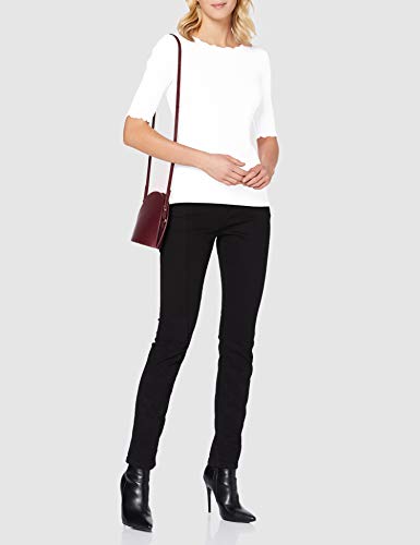 edc by Esprit 080CC1K340 Camiseta, Blanco (110), M para Mujer