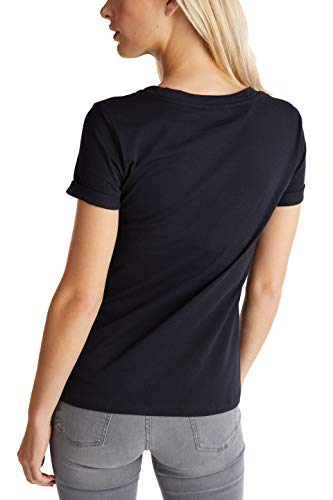 edc by Esprit 080CC1K342 Camiseta, 001/negro, XXS para Mujer