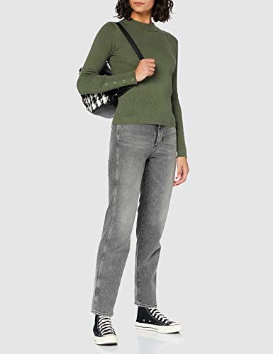 edc by Esprit 090cc1i303 Suéter, Verde (345/Kaki Claro), S para Mujer