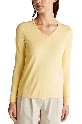 edc by Esprit 999cc1i801 suéter, Amarillo (Yellow 750), Large para Mujer