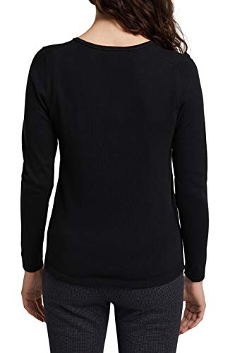 edc by Esprit 999cc1i801 suéter, Negro (Black 001), Medium para Mujer