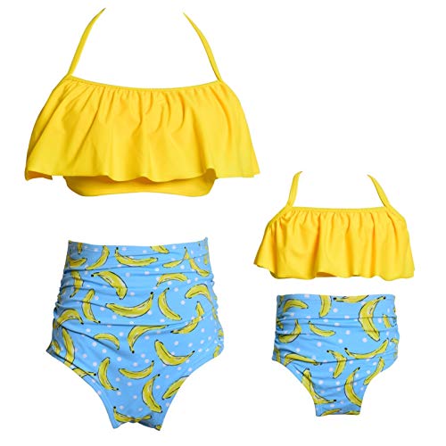 EDMONG Bikinis Mujer, Bikini, trajes de baño para mujer Control de barriga, traje de baño familiar de traje de baño de madre e hija (por favor, ordene por separado) (Color : Adult, Size : XL)