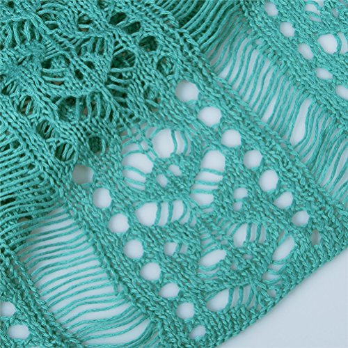 EDOTON Mujer Camisolas Playa Ganchillo Ropa de Baño Encubrimientos Bikini Cover Up Verano Tunica Vestido de Playa Ropa de Baño