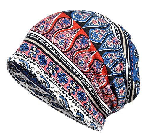 EEVASS Mujer Pañuelo Algodón Bandana Sombrero de Beanie Cabeza Transpirable Casquillo (# E, 2)