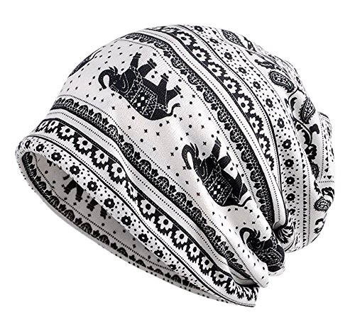 EEVASS Mujer Pañuelo Algodón Bandana Sombrero de Beanie Cabeza Transpirable Casquillo (# E, 2)