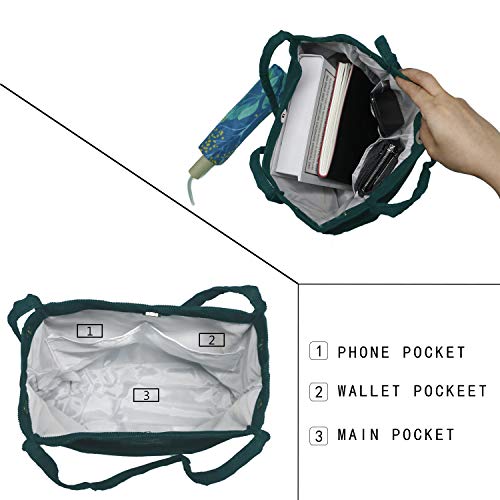 Eflying Lion Hombro Bolsos de Mujer-Tote Bag Pana para Compras,Colegio