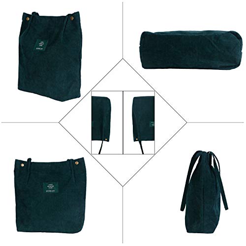 Eflying Lion Hombro Bolsos de Mujer-Tote Bag Pana para Compras,Colegio