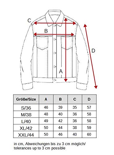 EGOMAXX Chaqueta Corta De Jeans para Mujeres Chaqueta Corta De Primavera Denim West, Color:Amarillo, Talla:36