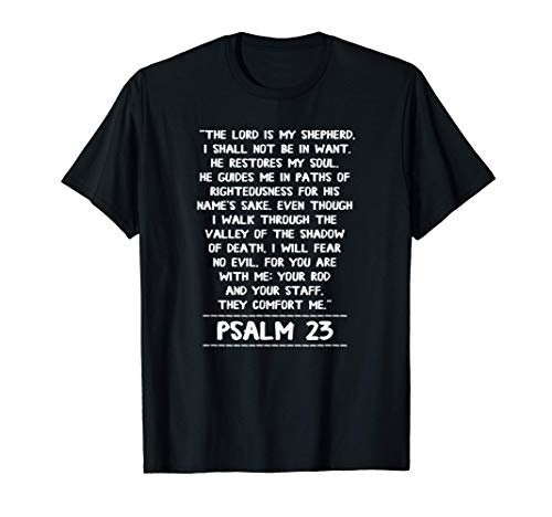 El Señor es mi pastor Salmo 23 Jesús Don Cristiano Camiseta