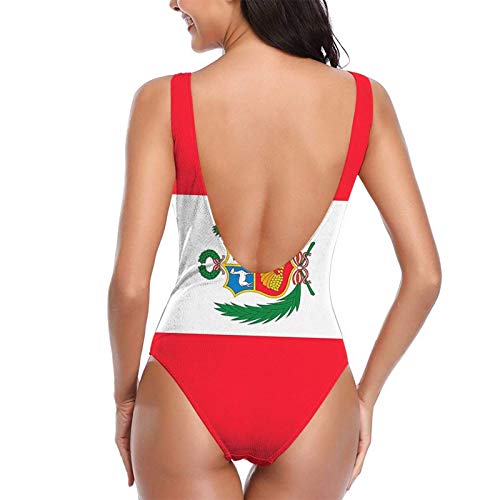 El Traje de baño de una Pieza de Las Mujeres, el Nuevo Bikini de Las señoras de la Bandera de Perú Fija el bañador del Traje de baño de la Playa, S