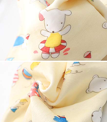 Elfin-Lore Bebé Bufanda Pañuelo Cuello Niños Recién Nacido Infantil Unisex Algodón A Prueba De Viento Multipropósito Cálido 0-12T 3 Pzs