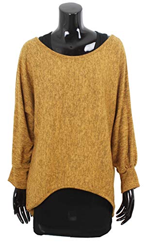 Emma & Giovanni, Jersey, Top para mujer, talla XL, color Ocre