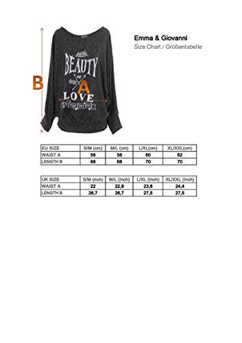 Emma & Giovanni - Sudadera - Mujer (Mostaza, M-L)