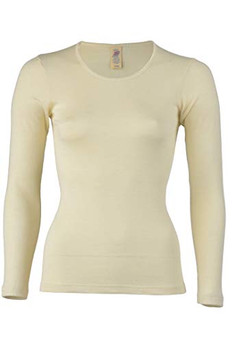 Engel - Women`s Unterhemd L/S - Silk Base Layer Size 38/40, Grey/White