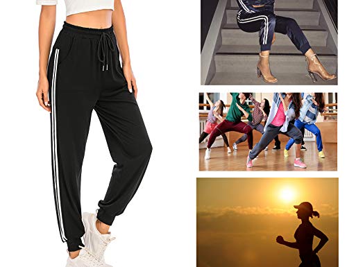 Enjoyoself Pantalón Largos Mujer Chándal Deporte para Yoga Running Fitness Jogging Danza Pijama de Interior Grandes Deportivos Casuale