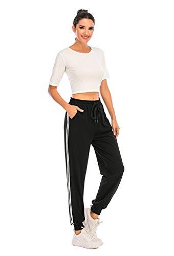 Enjoyoself Pantalón Largos Mujer Chándal Deporte para Yoga Running Fitness Jogging Danza Pijama de Interior Grandes Deportivos Casuale