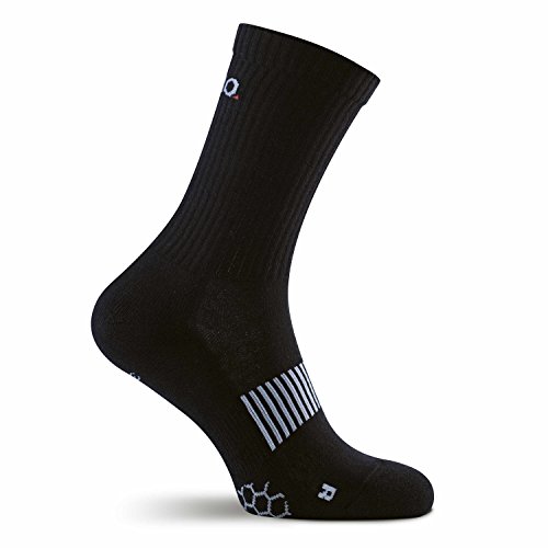 Eono Essentials Calcetines de Deporte (3 Pares), Mujeres y Hombres, Calcetines Largos, Ajuste Cómodo, Gimnasio, Tenis, Correr, Uso Diario, Black, 43-46