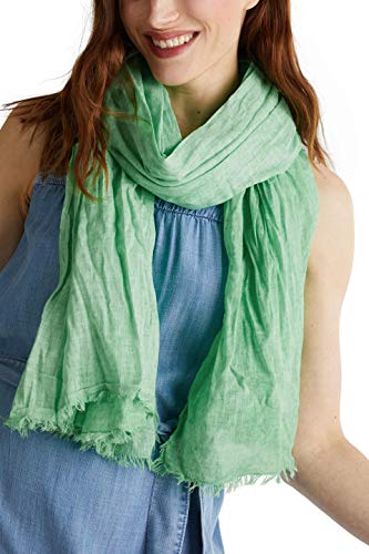 Esprit 040CA1Q304 Bufanda de moda, 330/verde claro, Talla única para Mujer