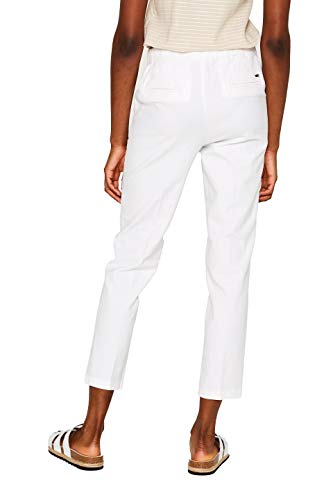 Esprit 069ee1b006 Pantalones, Blanco (White 100), W34 / L28 (Talla del Fabricante: 34/28) para Mujer