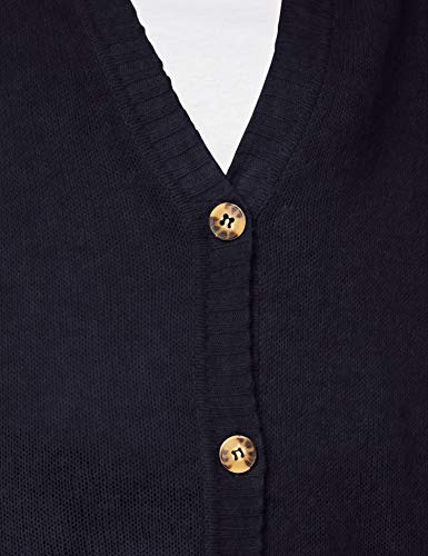 Esprit 090ee1i306 Suéter cárdigan,Azul ( 400/Navy ) , XL para Mujer