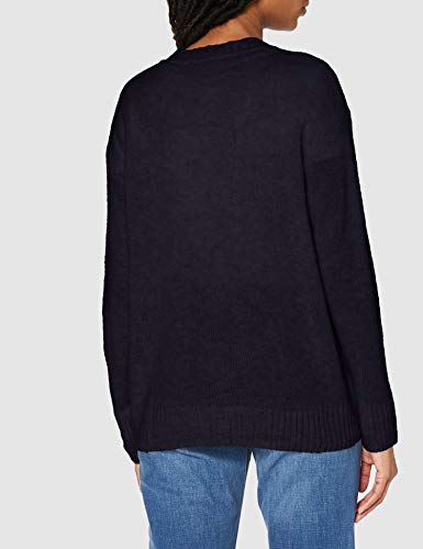 Esprit 090ee1i306 Suéter cárdigan,Azul ( 400/Navy ) , XL para Mujer