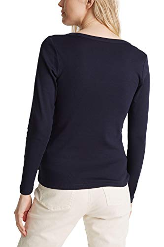 Esprit 090EE1K332 Camiseta, 400/azul Marino, L para Mujer