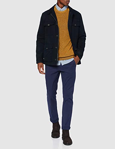 Esprit 090ee2i301 Suéter Amarillo ( 704 / AMBER AMARILLO 5 ) , L para Hombre