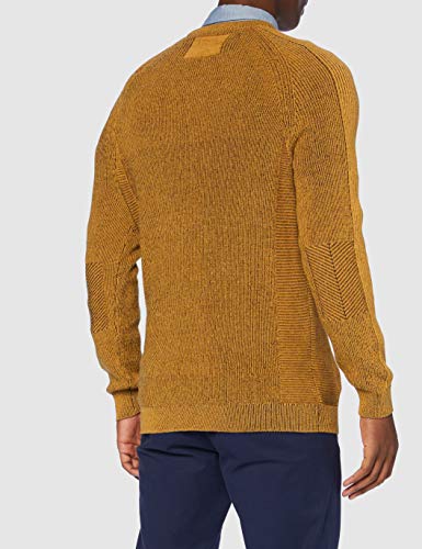 Esprit 090ee2i301 Suéter Amarillo ( 704 / AMBER AMARILLO 5 ) , L para Hombre