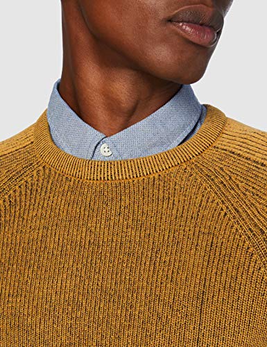 Esprit 090ee2i301 Suéter Amarillo ( 704 / AMBER AMARILLO 5 ) , L para Hombre