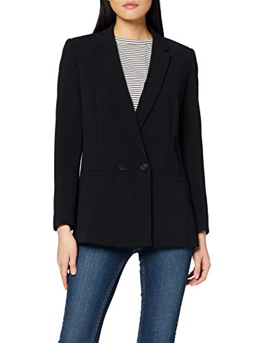 Esprit 119eo1g021 Chaqueta de Traje, Negro (Black 001), 34 (Talla del Fabricante: 32) para Mujer