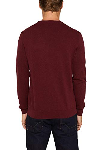 Esprit 999ee2i803 suéter, Rojo (Dark Red 610), L para Hombre