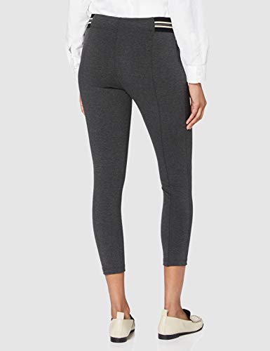 Esprit Accent Stripe Pantimedias, Gr (Anthracite Mel. 3081), 42-44 para Mujer