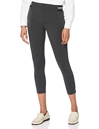 Esprit Accent Stripe Pantimedias, Gr (Anthracite Mel. 3081), 42-44 para Mujer