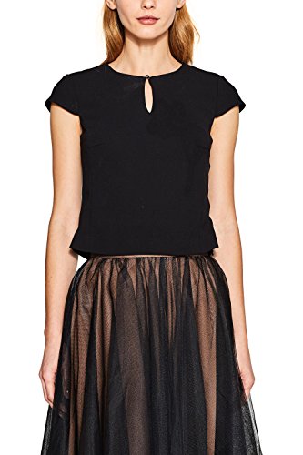 ESPRIT Collection 107eo1f021 Blusa, Negro (Black 001), 44 para Mujer