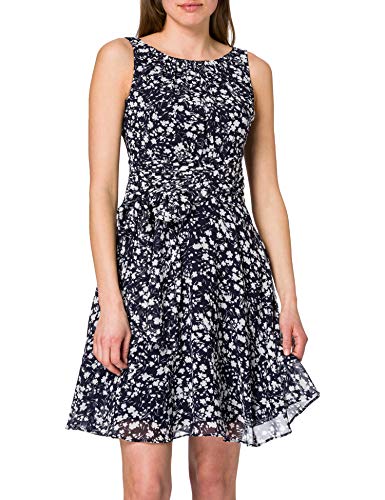 ESPRIT Collection 991EO1E304 Vestido, 402/Navy 3, 40 para Mujer
