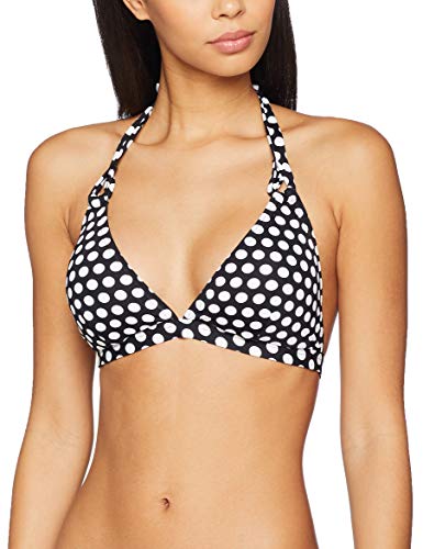 Esprit Crosby Beach Padded Halterne Parte de Arriba de Bikini, Negro (Black 001), 105D (Talla del Fabricante: 44 D) para Mujer