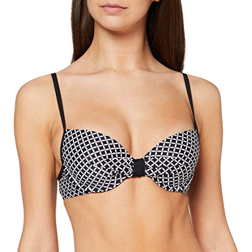 Esprit Daytonah Beach Pad.Bra MF Parte de Arriba de Bikini, Negro (Black 001), 85A (Talla del Fabricante: 36 A) para Mujer