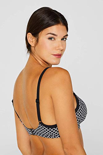 Esprit Daytonah Beach UW.Twist BC Parte de Arriba de Bikini, Negro (Black 001), 95E (Talla del Fabricante: 40 E) para Mujer