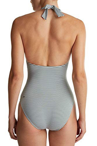 Esprit FLAMAND Beach RCS Neckholder Padded Swimsuit Traje de Bao de una Sola Pieza, 360/verde Oliva, 40 para Mujer