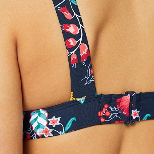 Esprit Jasmine Beach Pad.Bra.Top Parte de Arriba de Bikini, Azul (Ink 415), 105B (Talla del Fabricante: 44 B) para Mujer