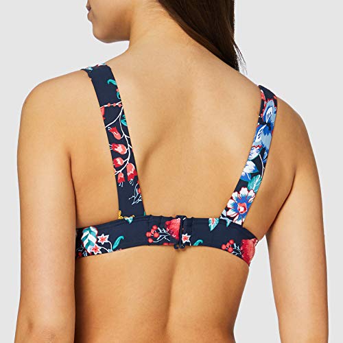 Esprit Jasmine Beach Pad.Bra.Top Parte de Arriba de Bikini, Azul (Ink 415), 105B (Talla del Fabricante: 44 B) para Mujer