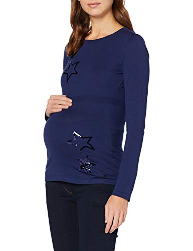 Esprit Maternity Sweater LS Jersey Premama, Azul (Navy 400), 46 (Talla del Fabricante: XX-Large) para Mujer